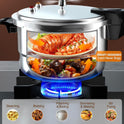 5L Aluminium Pressure Cooker Quick With Lid Latch Indicator Explosion-Proof