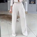 Women's Suit Autumn New Solid Color Loose Trousers Two-piece Set