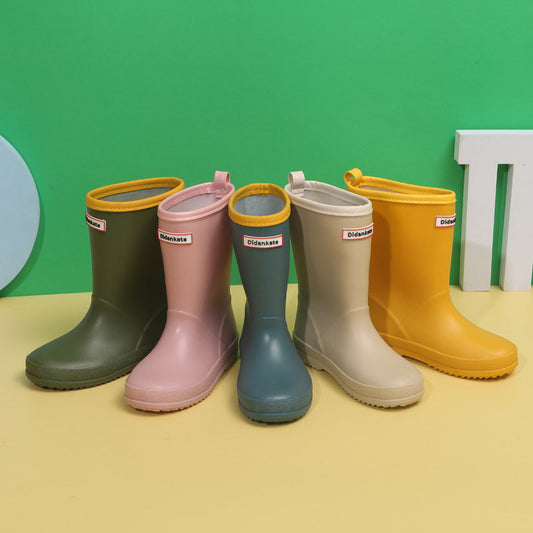 Children's Non-slip Soft Bottom Lightweight Mid-calf Rain Boots