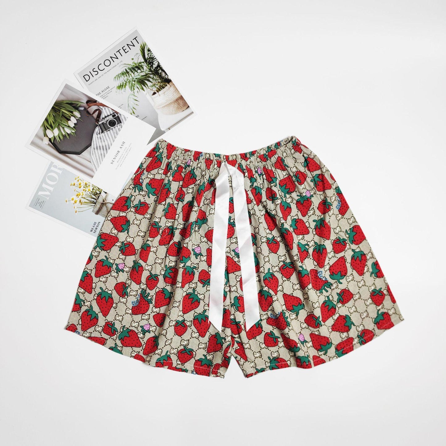 Women's Cotton Silk Shorts Plus Size Homewear Beach Pants