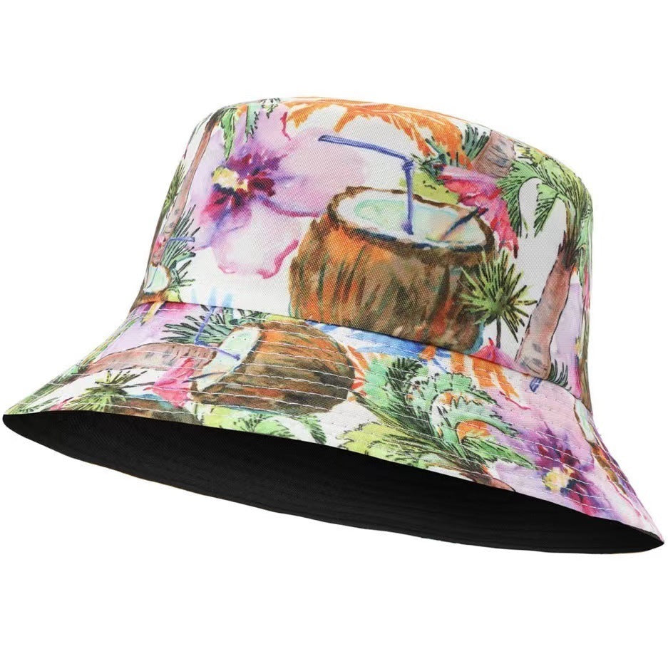 Versatile Geometric Graffiti Retro Fisherman Hat