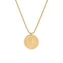 Simple Fashion French Coin Queen Necklace For Women