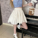 High Waist Slimming White Skirt