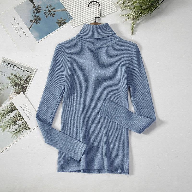 Bottoming Shirt Women's Long-sleeved Pullover All-match Slim-fitting Tight-fitting Sweater