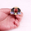 Personality Trendy Copper Crow Brooch Badge Accessories