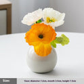 Mini Wide Mouth Ceramic Small Vase Artificial Flower