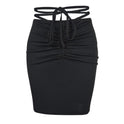 Women's High Waist Hip Skirt Drawstring Lace