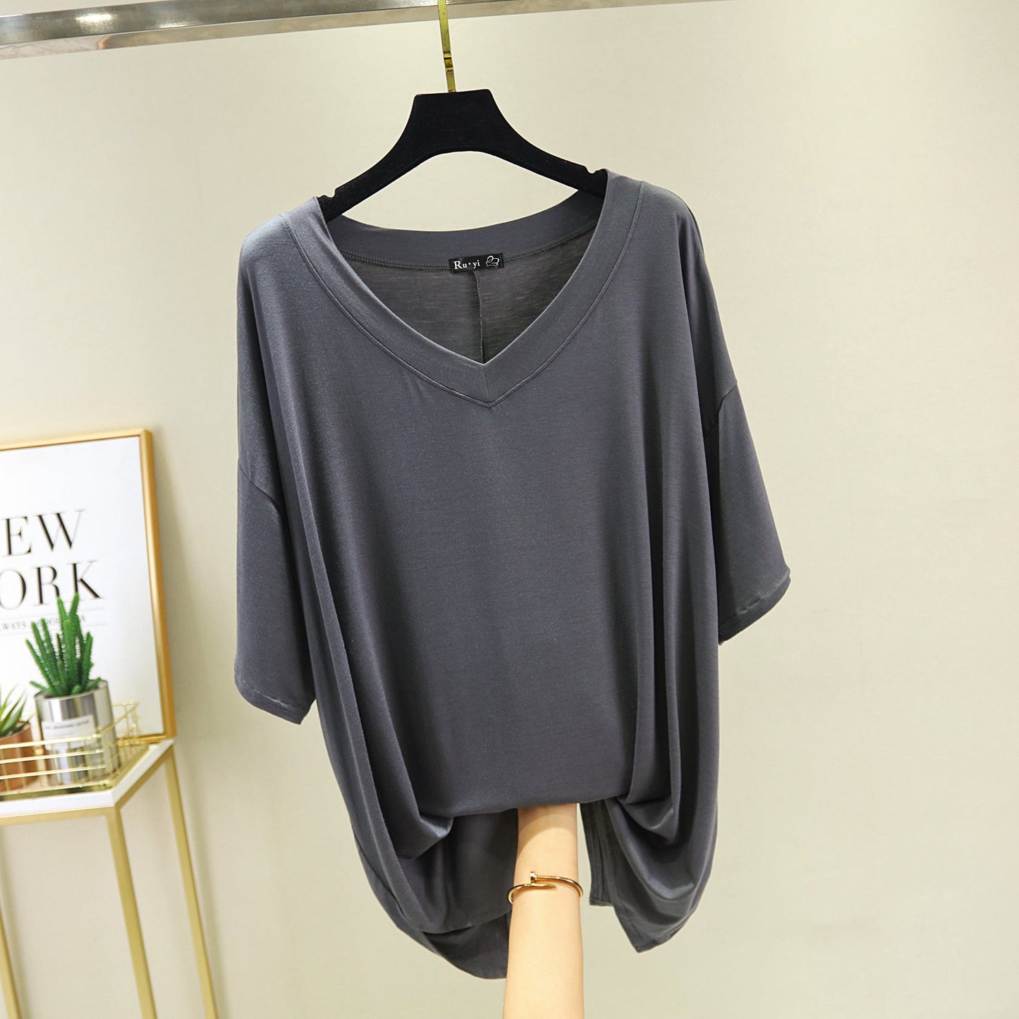 Korean Style Summer Thin Loose Short Sleeve