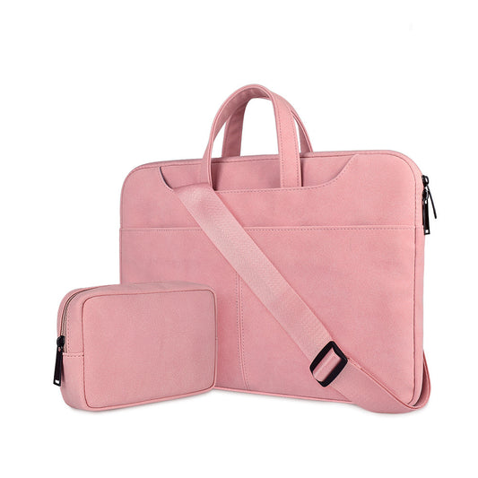 Laptop Bag Portable Shoulder Frosted PU