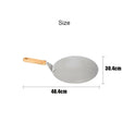 Stainless Steel Pizza Paddle Peel Bakers BBQ Oven Restaurant Tray Wooden Handle