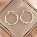 Fashion Simple 18K Gold Earrings Exquisite Glossy