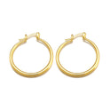 Fashion Simple 18K Gold Earrings Exquisite Glossy