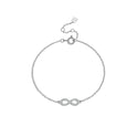 S925 Sterling Silver Infinite Love 8-word Bracelet Ornament