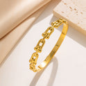 Simple U-shaped Vachette Clasp Bracelet