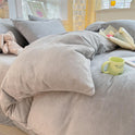 Thickened Winter Keep Warm Pure Color Double-sided Velvet Quilt Cover