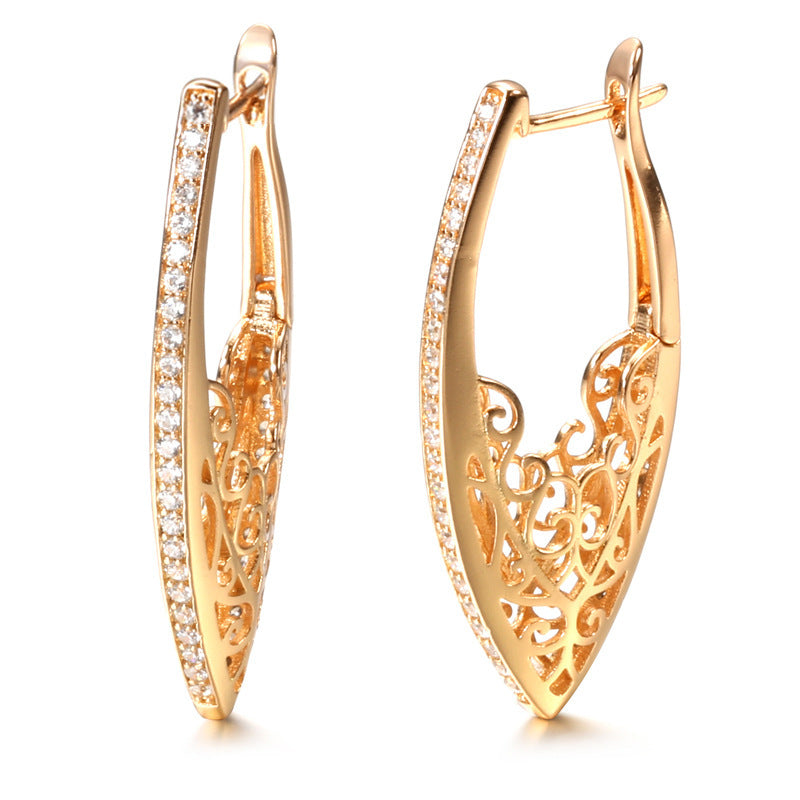 Fashion Distinctive Rose Gold Women's Earrings