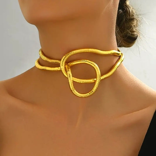 Women's Snake-shaped Necklace Without Head And Tail