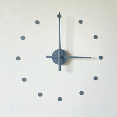 Extra Large Size Wall Clock Diy Creative Simple Clock Sticken On The Wall 12 Small Dots