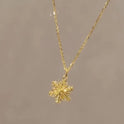 New Chinese Gold Snowflake Pendant Women's Necklace