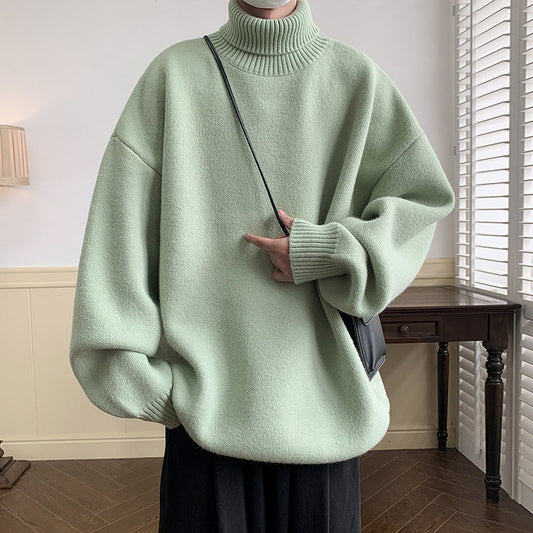 Solid Color Loose Pullover Inner Wear Sweater