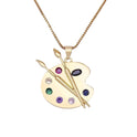 Simple Palette Zircon Pendant Necklace