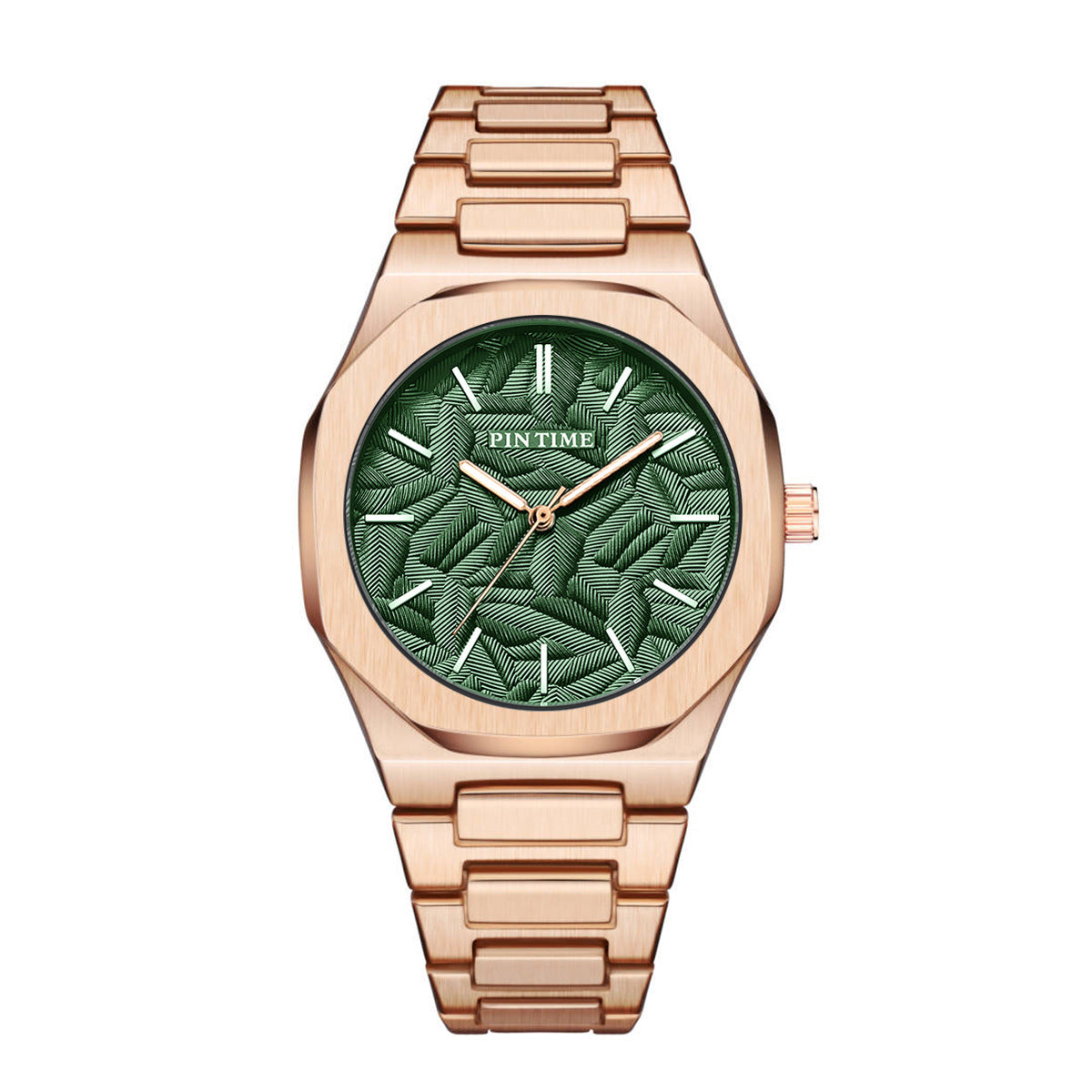 Niche High Sense Waterproof New Palm Leaf Embossed Dial Watch For Men