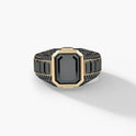 Men's Simple Alloy Inlaid Zircon Ring