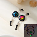 Sun Moon Stainless Steel Valentine's Day Couple Round Luminous Bracelet