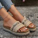 One-Line Muffin Plus Size Fashion Exotic Sandals