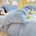 Thickened Winter Keep Warm Pure Color Double-sided Velvet Quilt Cover