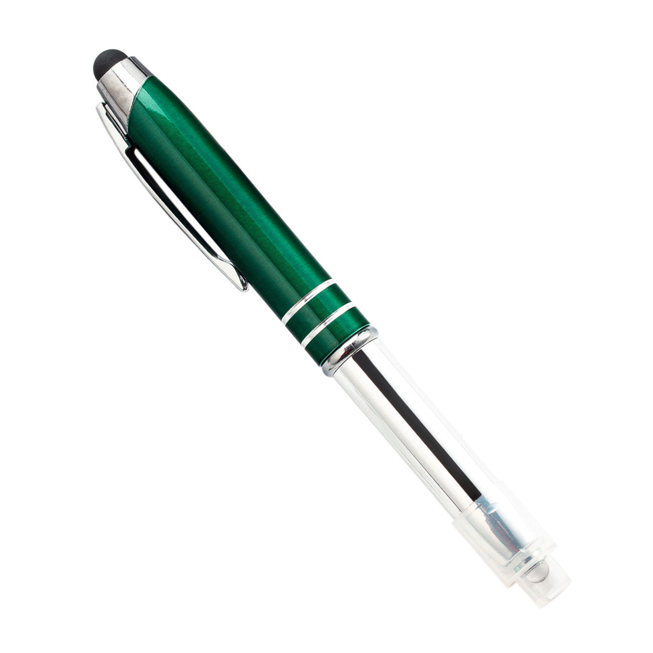 Multifunctional Metal Touch Screen Capacitive Stylus LED Light Office Ballpoint Pen