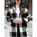 Fashion Special Women's Clothing Plaid Plush Coat