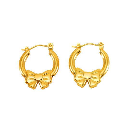 High-grade INS Style Special-interest Design 18K Stainless Steel Studs Female