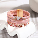 Retro Love Hand-woven Leather Bracelet