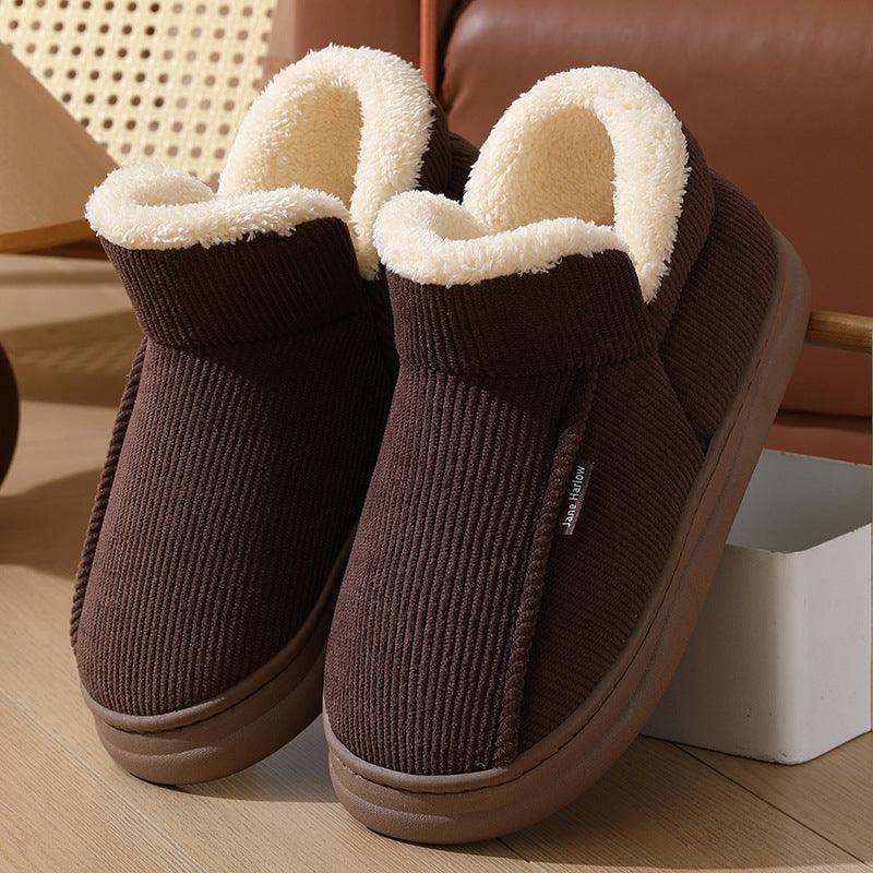 New Thickened Thermal Home Wear Indoor Ankle Wrap Cotton Shoes