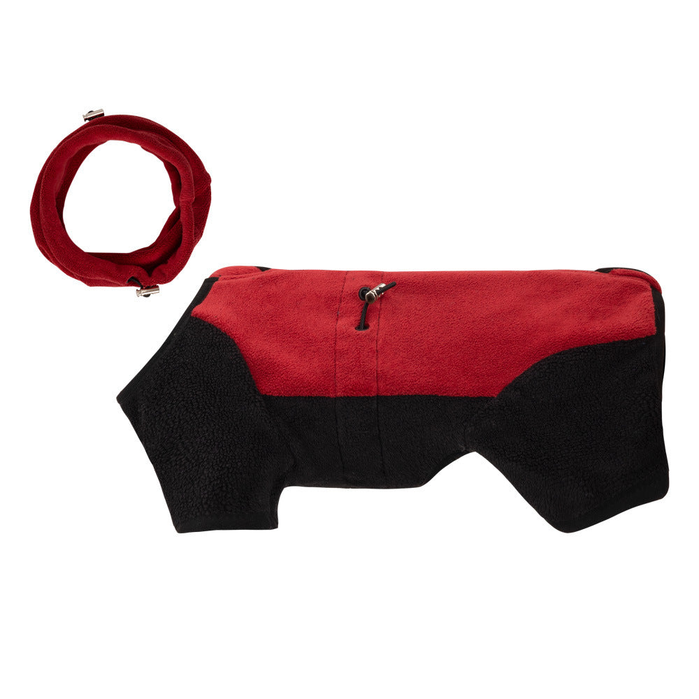 Pet Warm Collar Detachable Windproof Four-leg Clothes