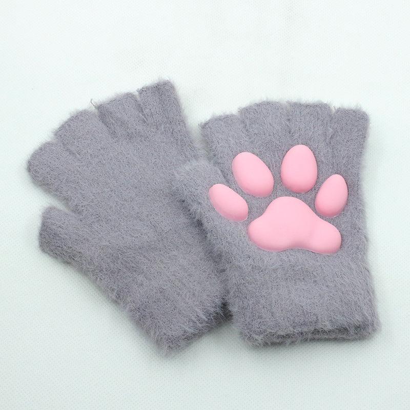 3D Cat's Paw Gloves Cute Animal Pattern