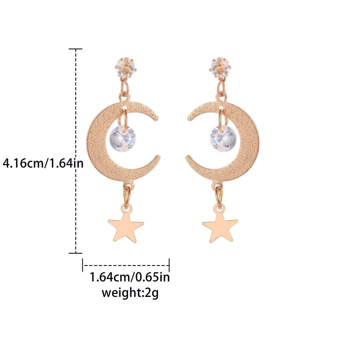 Simple Starry Sky Earrings For Women Long Tassel Earrings