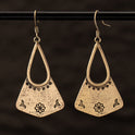 Women's Vintage Water Drop Scallop Earrings