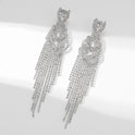 Full Diamond Long Tassel Women's Earrings