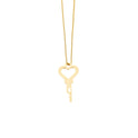Creative Heart-shaped Golden Lock Key