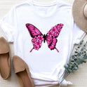 Women's Fashion Printing Short Sleeve T-shirt Top