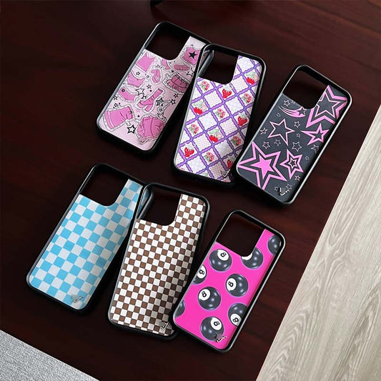 All-inclusive Plaid Strawberry Star Phone Case