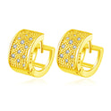 Simple Fashion Personality Round Diamond Geometric Ear Clip