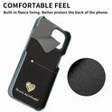 Solid Color Simple Litchi Grain Plain Leather Phone Case