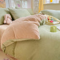 Thickened Winter Keep Warm Pure Color Double-sided Velvet Quilt Cover