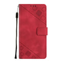 Skin-feeling Embossed Mobile Phone Leather Case Flip Card Money