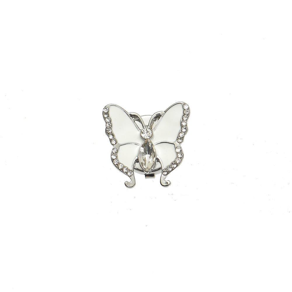 Women's Three-dimensional Butterfly Rhinestone Shirt Cufflinks