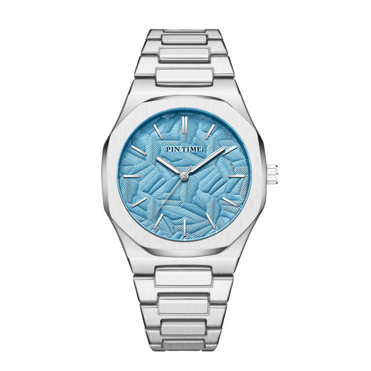 Niche High Sense Waterproof New Palm Leaf Embossed Dial Watch For Men