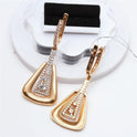 Zircon Earrings Rose Gold Plated All-match Simple